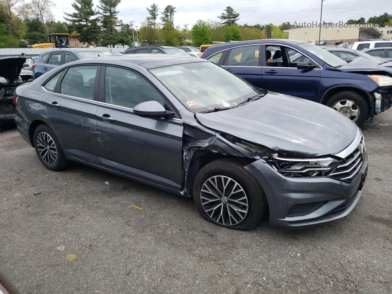 2019 Volkswagen Jetta S Gray vin: 3VWCB7BU1KM204691