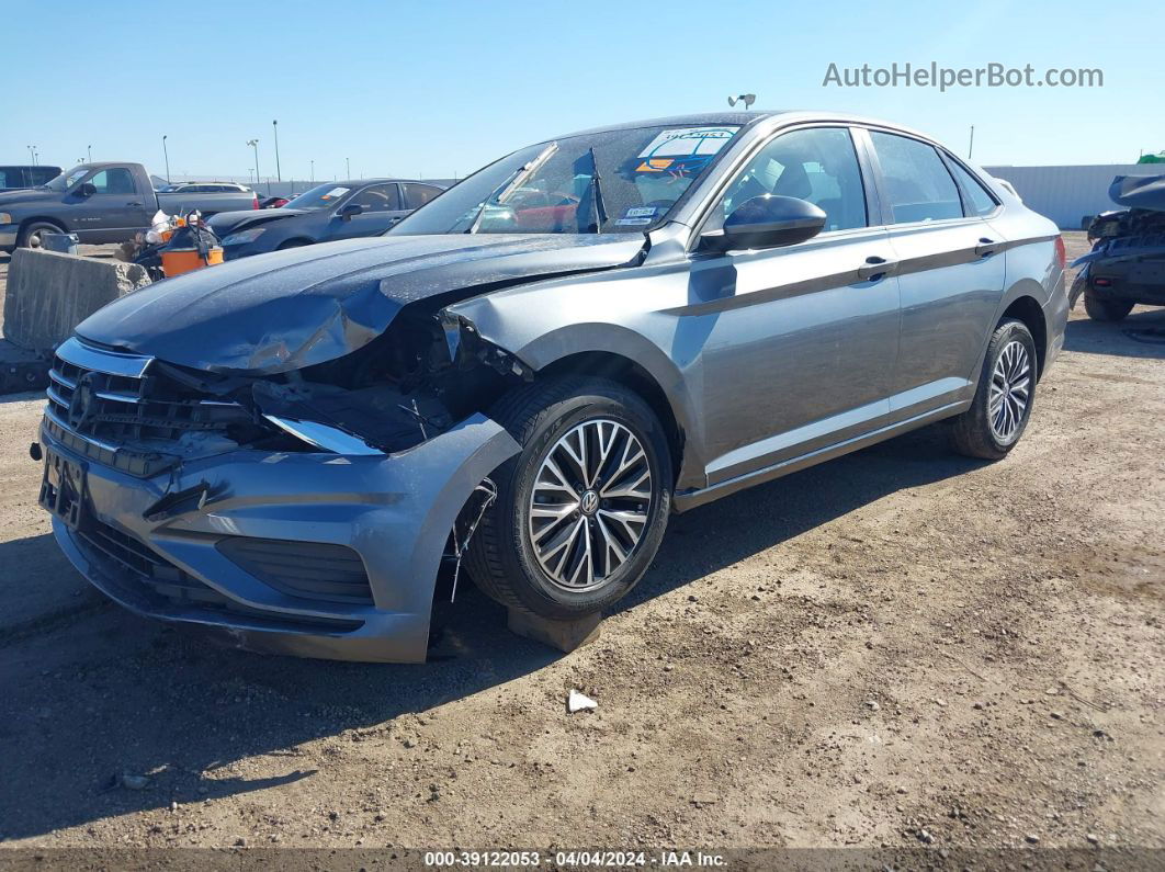 2019 Volkswagen Jetta 1.4t R-line/1.4t S/1.4t Se Gray vin: 3VWCB7BU1KM232667