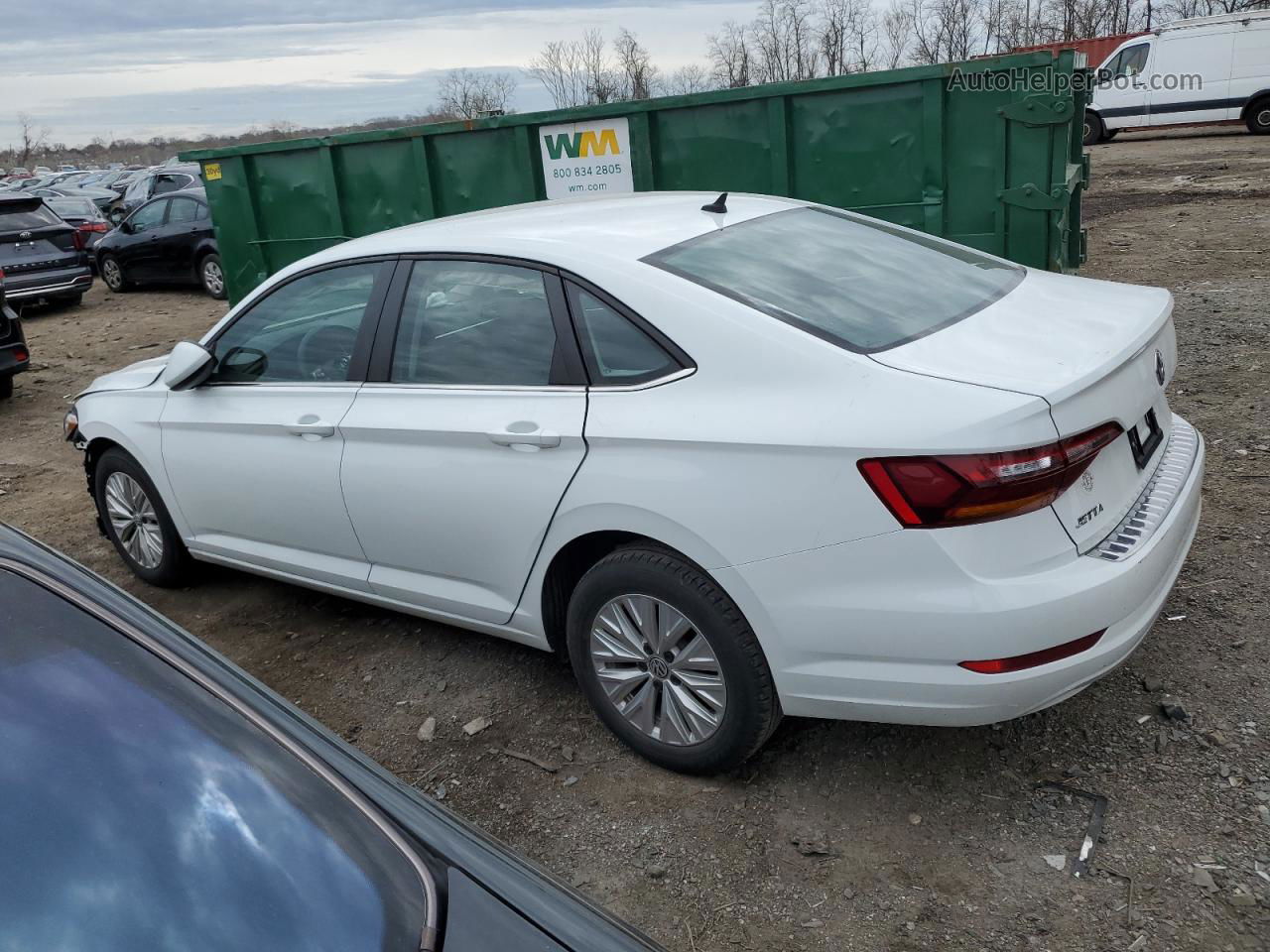 2019 Volkswagen Jetta S White vin: 3VWCB7BU1KM240221