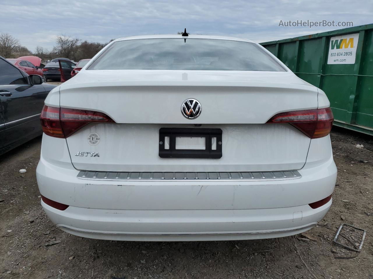 2019 Volkswagen Jetta S White vin: 3VWCB7BU1KM240221
