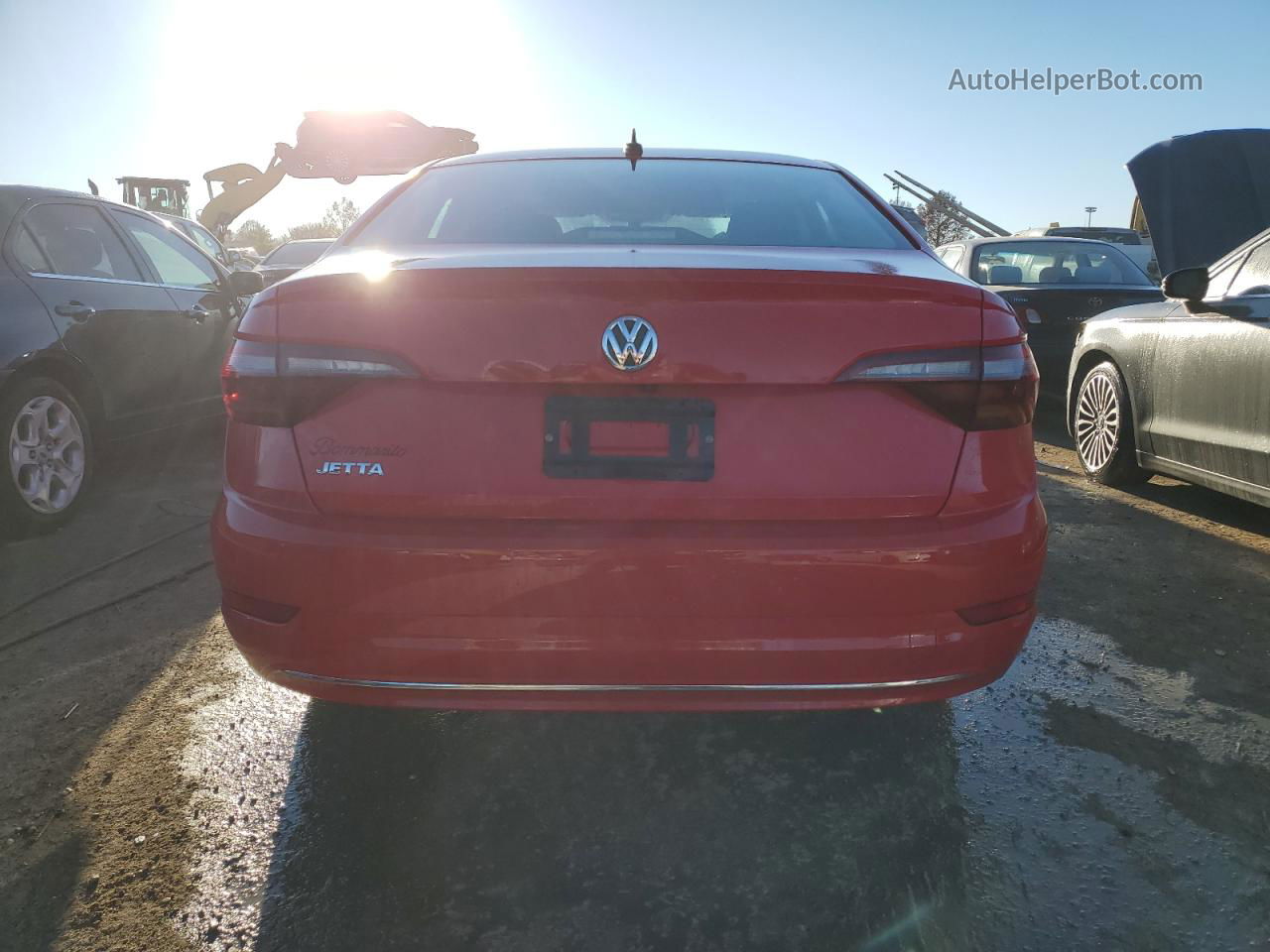 2019 Volkswagen Jetta S Red vin: 3VWCB7BU1KM252448