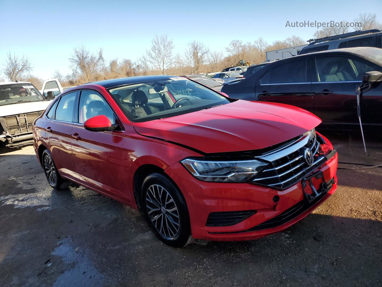 2019 Volkswagen Jetta S Red vin: 3VWCB7BU1KM252448