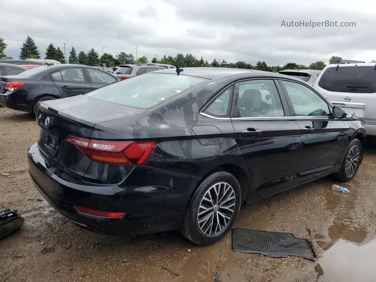 2019 Volkswagen Jetta S Black vin: 3VWCB7BU2KM166128