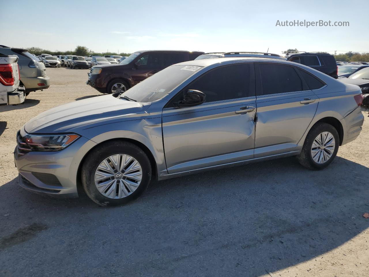 2019 Volkswagen Jetta S Silver vin: 3VWCB7BU2KM179476