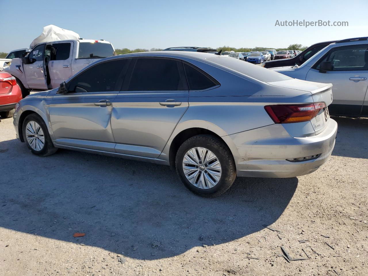 2019 Volkswagen Jetta S Silver vin: 3VWCB7BU2KM179476