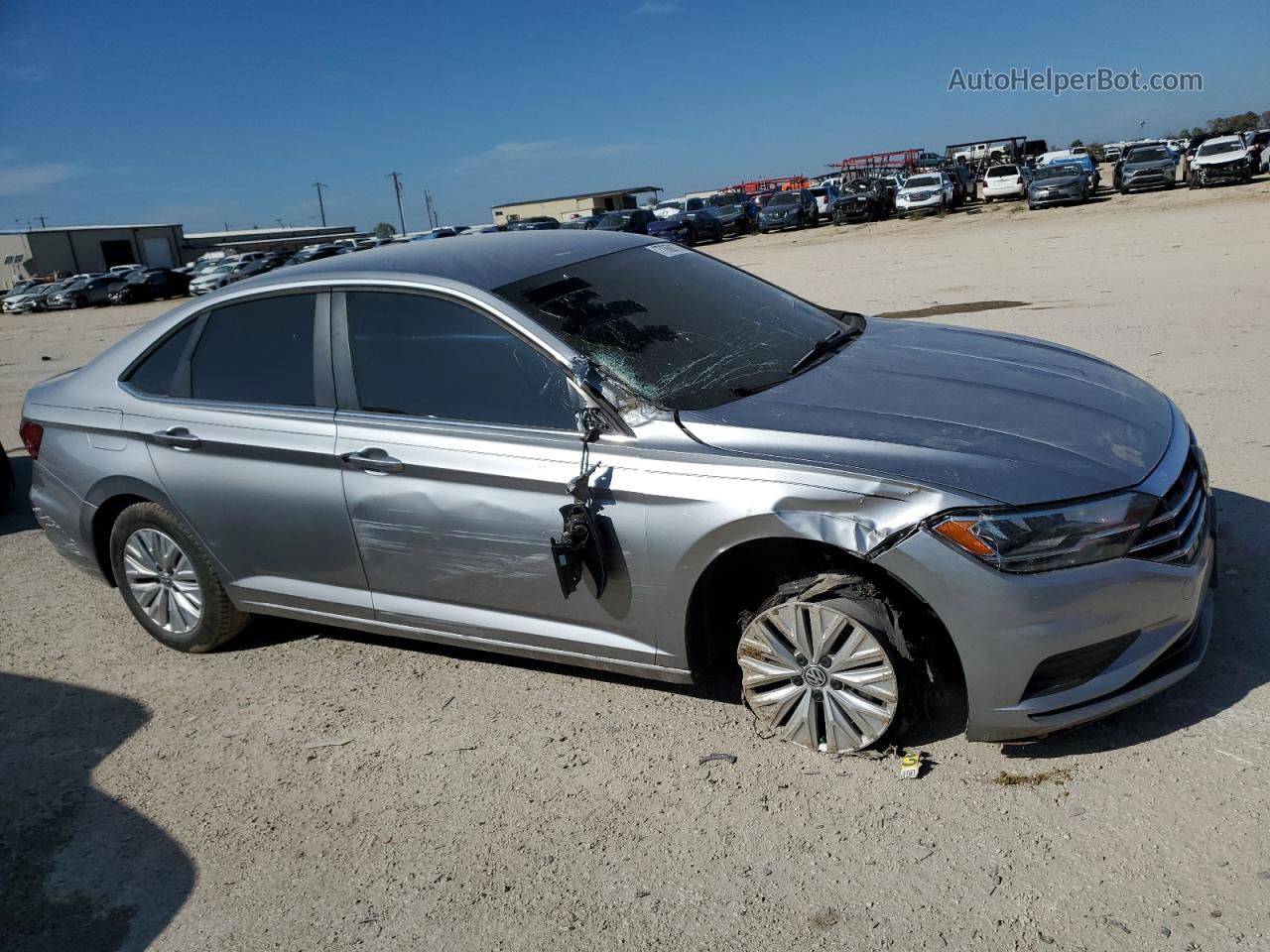 2019 Volkswagen Jetta S Silver vin: 3VWCB7BU2KM179476