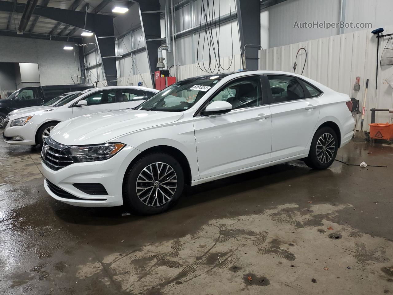 2019 Volkswagen Jetta S White vin: 3VWCB7BU2KM226974