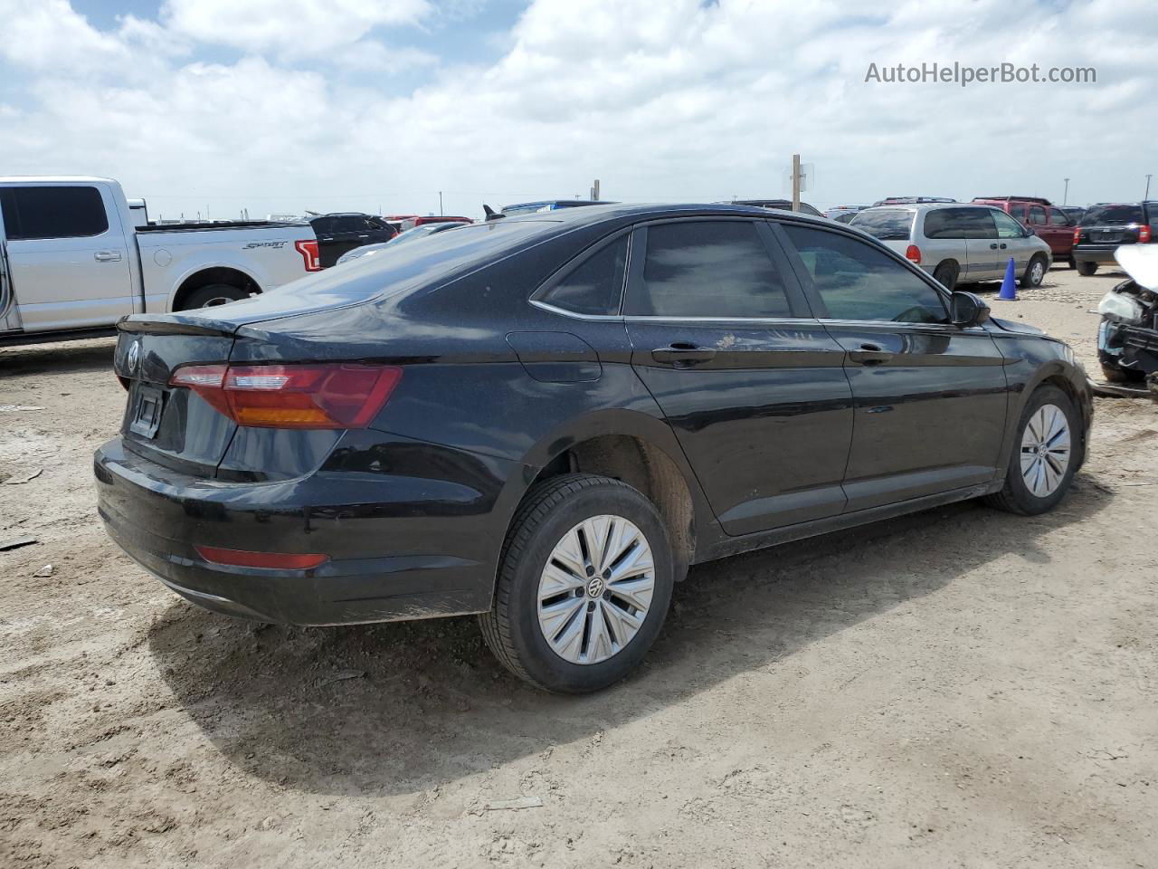 2019 Volkswagen Jetta S Black vin: 3VWCB7BU2KM268366