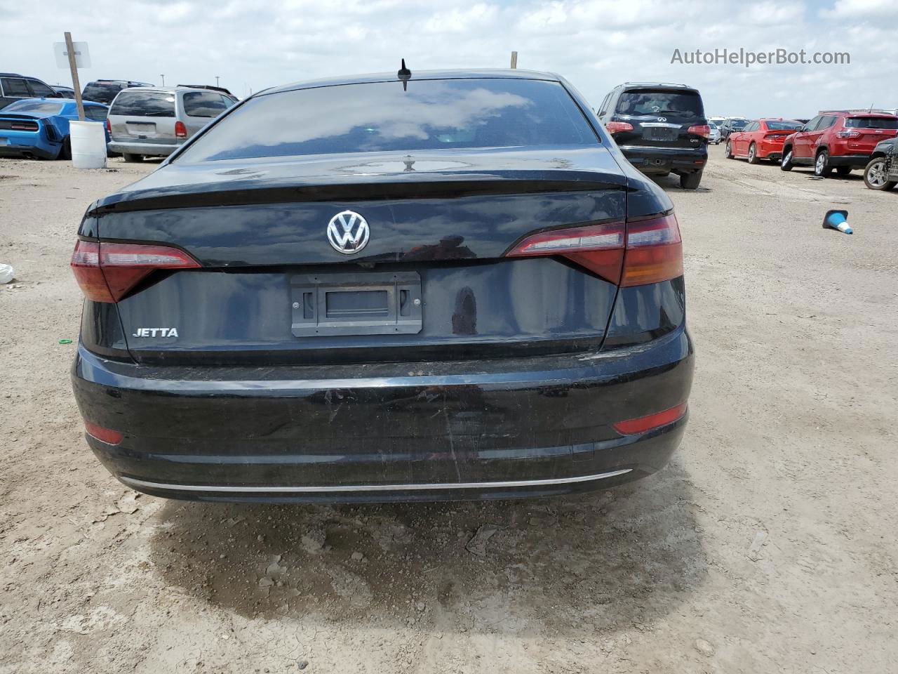 2019 Volkswagen Jetta S Black vin: 3VWCB7BU2KM268366