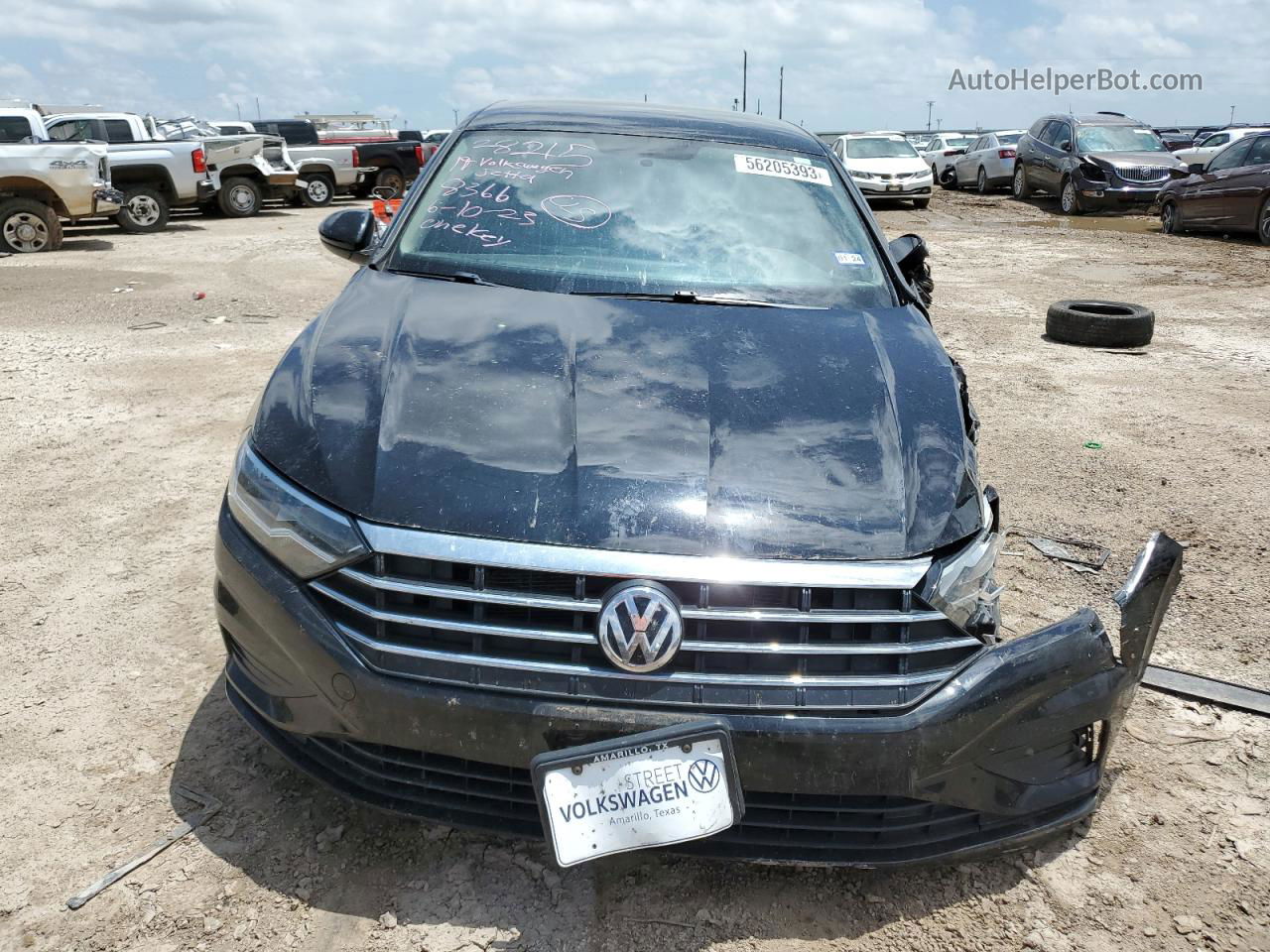 2019 Volkswagen Jetta S Black vin: 3VWCB7BU2KM268366