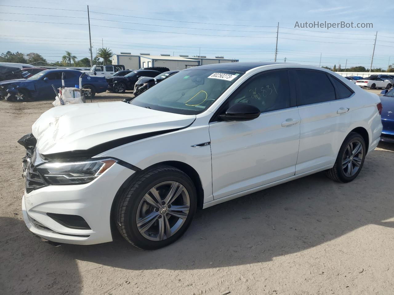 2019 Volkswagen Jetta S Белый vin: 3VWCB7BU3KM164856