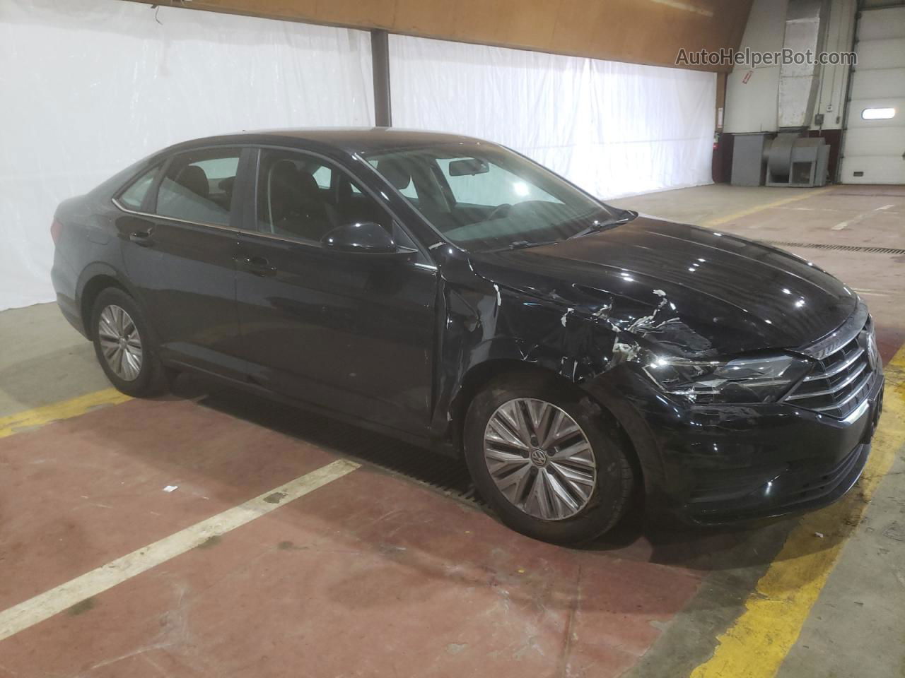 2019 Volkswagen Jetta S Черный vin: 3VWCB7BU3KM167949