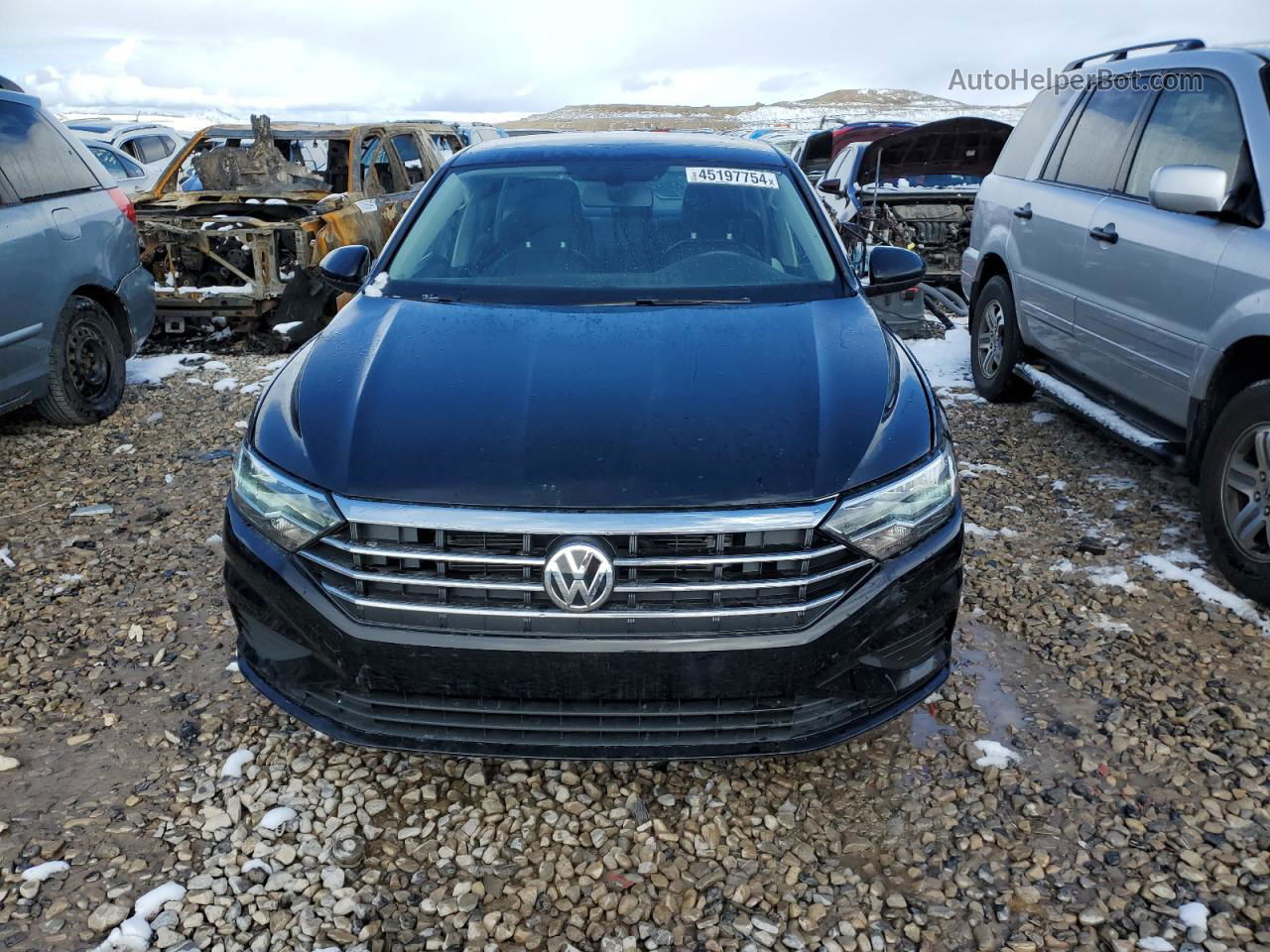 2019 Volkswagen Jetta S Черный vin: 3VWCB7BU3KM196416