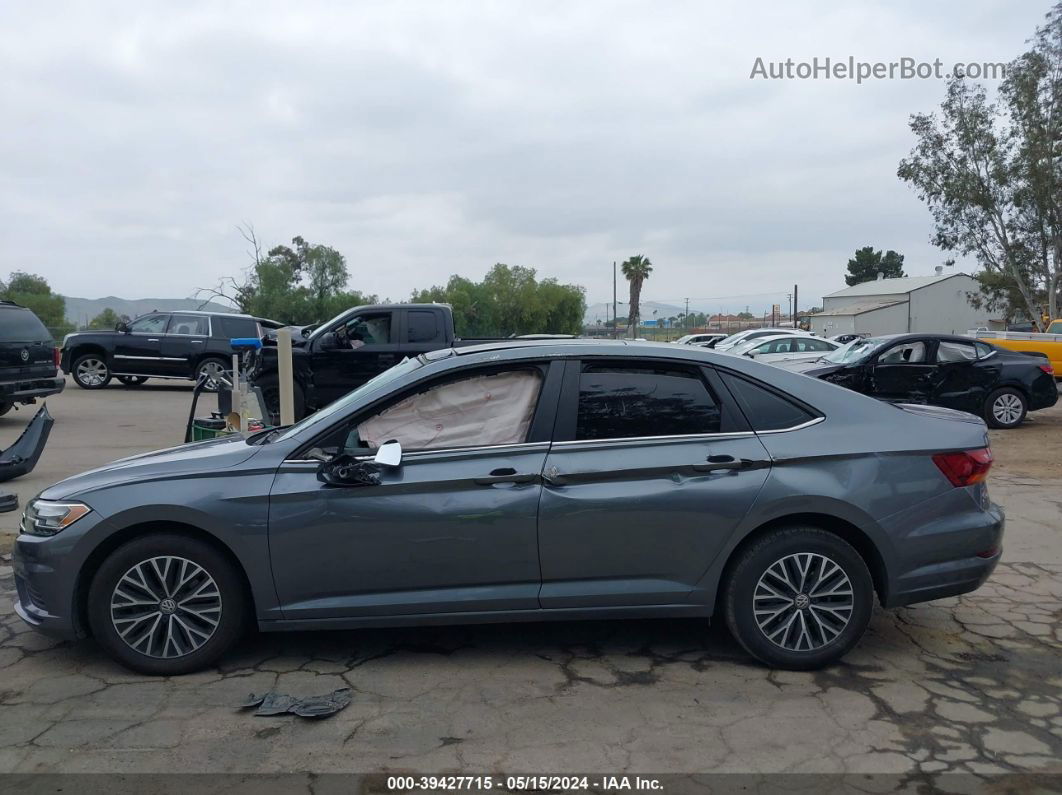 2019 Volkswagen Jetta 1.4t R-line/1.4t S/1.4t Se Gray vin: 3VWCB7BU3KM197632