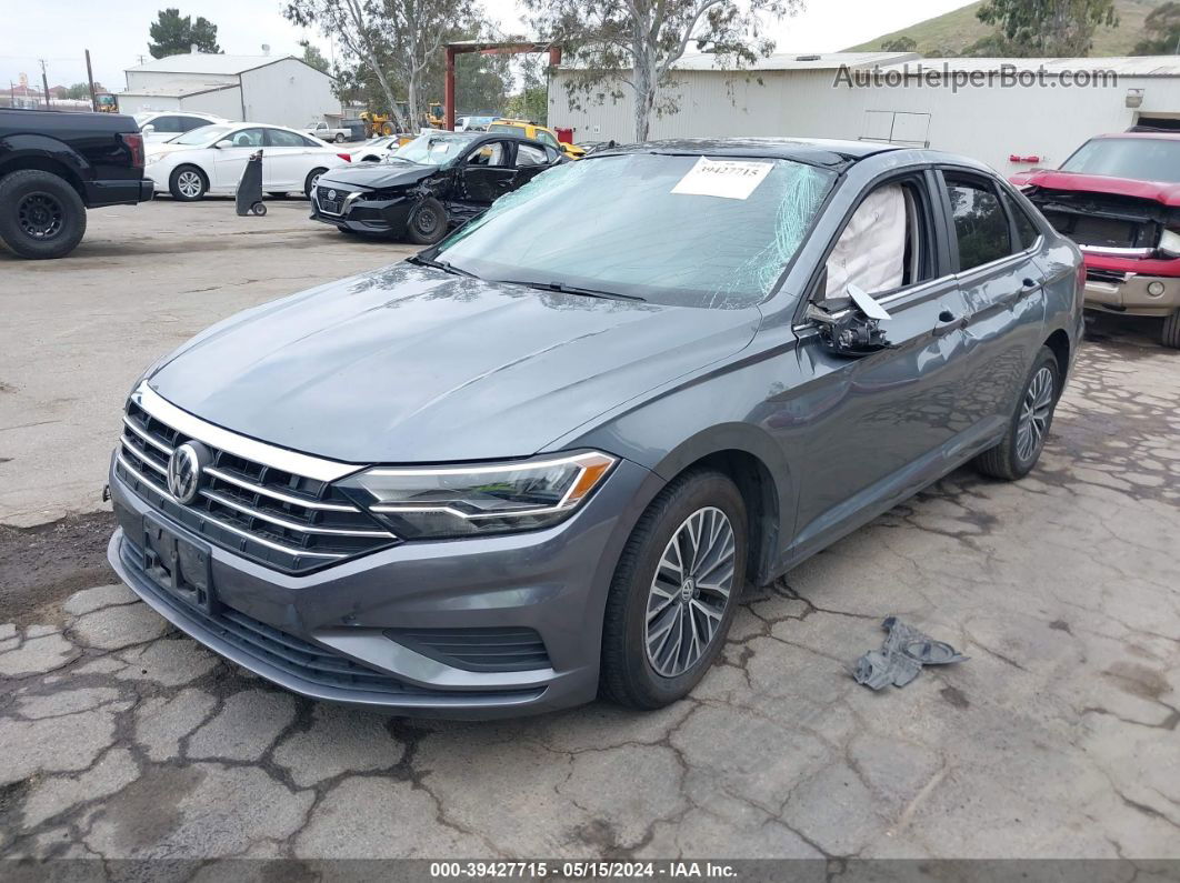 2019 Volkswagen Jetta 1.4t R-line/1.4t S/1.4t Se Gray vin: 3VWCB7BU3KM197632