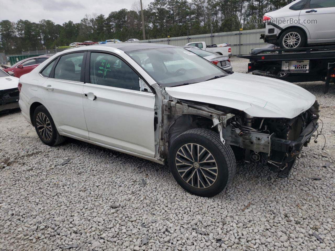 2019 Volkswagen Jetta S White vin: 3VWCB7BU3KM220567