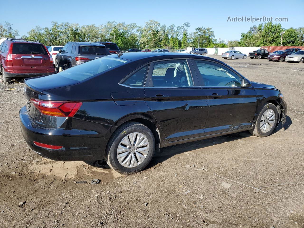 2019 Volkswagen Jetta S Black vin: 3VWCB7BU3KM257909