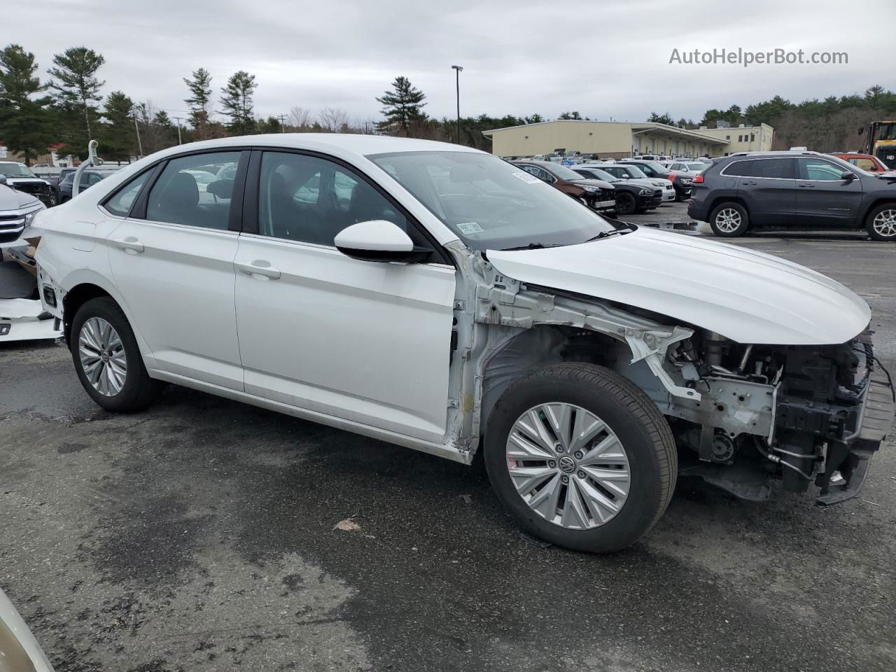 2019 Volkswagen Jetta S White vin: 3VWCB7BU3KM273897