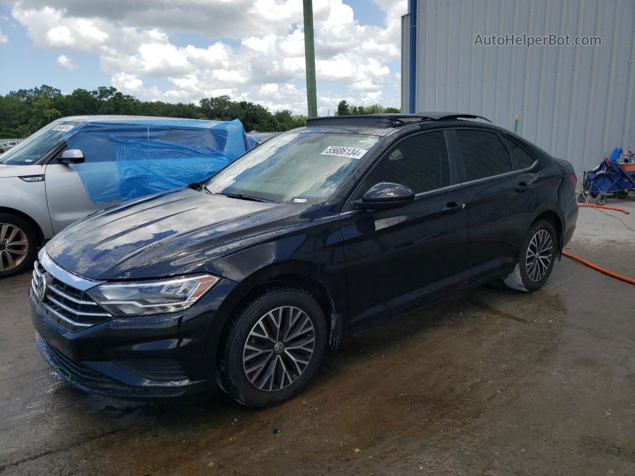 2019 Volkswagen Jetta S Black vin: 3VWCB7BU3KM275004