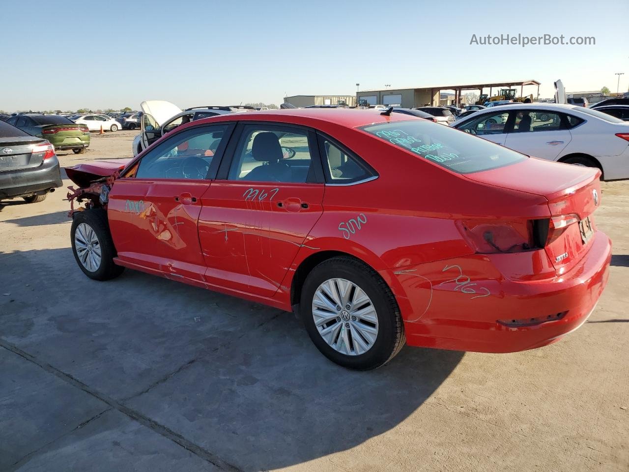 2019 Volkswagen Jetta S Red vin: 3VWCB7BU4KM167183