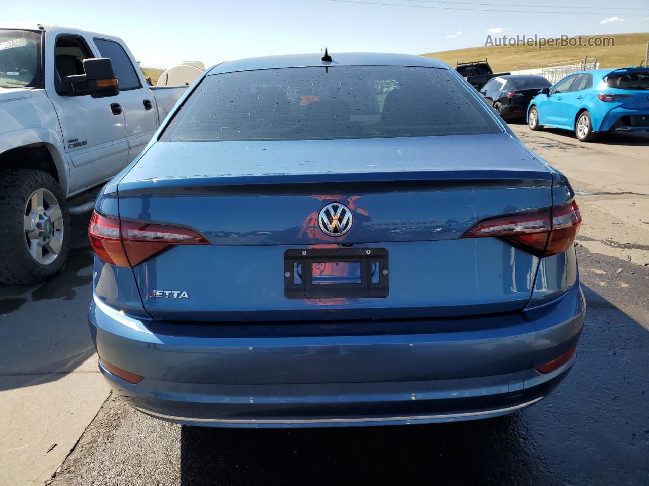 2019 Volkswagen Jetta S Синий vin: 3VWCB7BU4KM211201