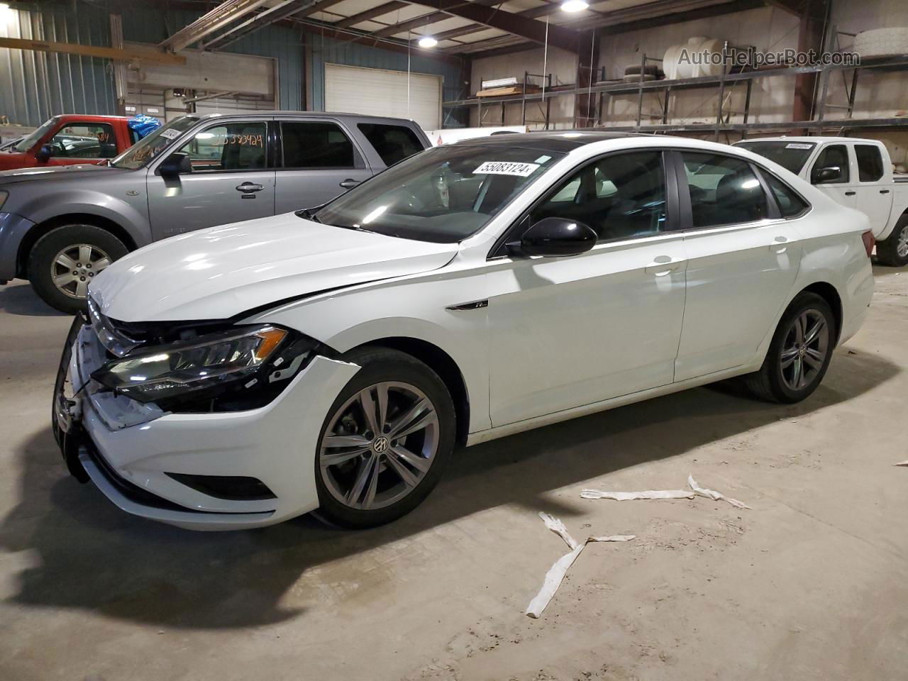 2019 Volkswagen Jetta S White vin: 3VWCB7BU4KM222988