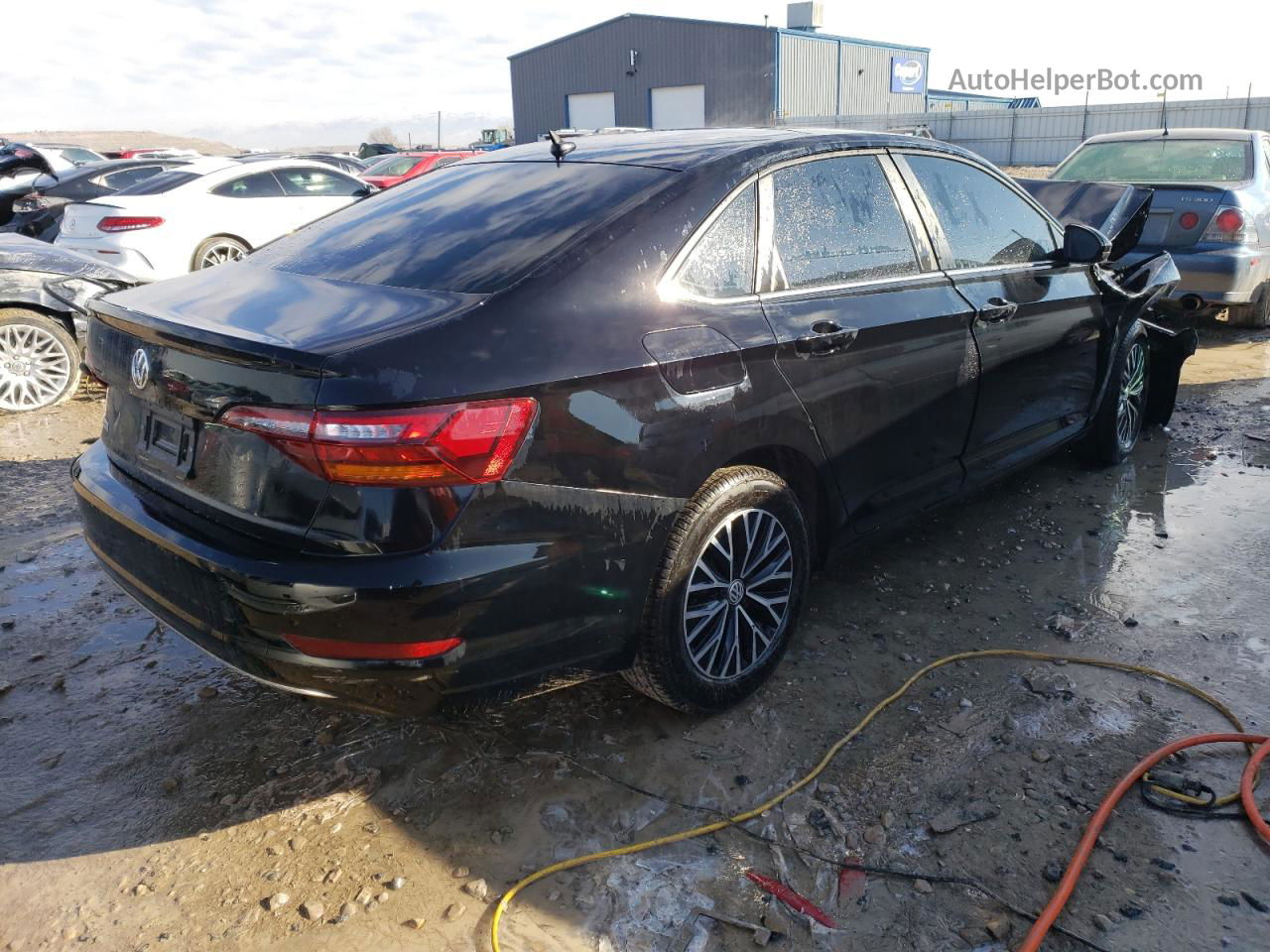 2019 Volkswagen Jetta S Black vin: 3VWCB7BU5KM161926