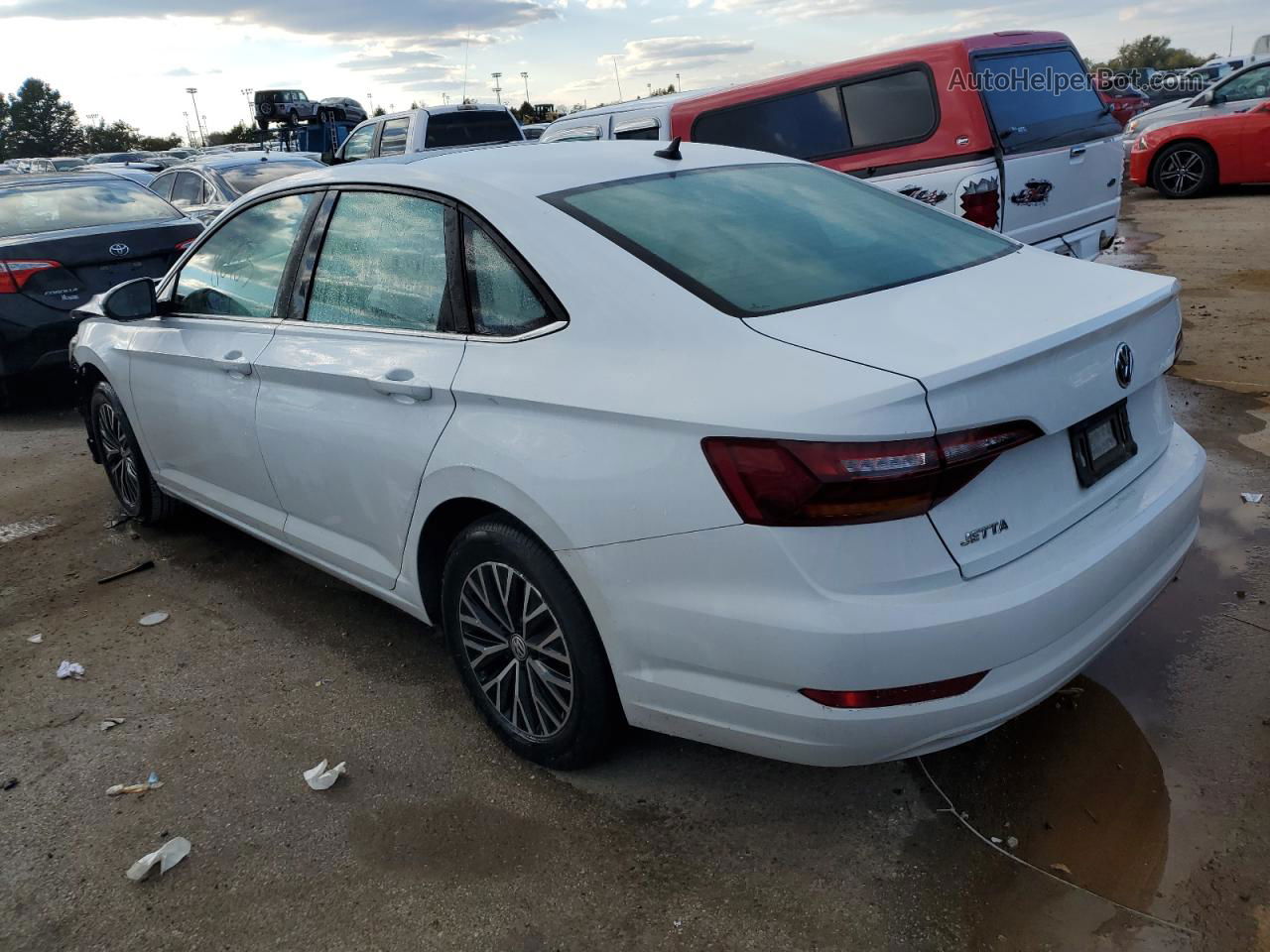 2019 Volkswagen Jetta S White vin: 3VWCB7BU5KM240545