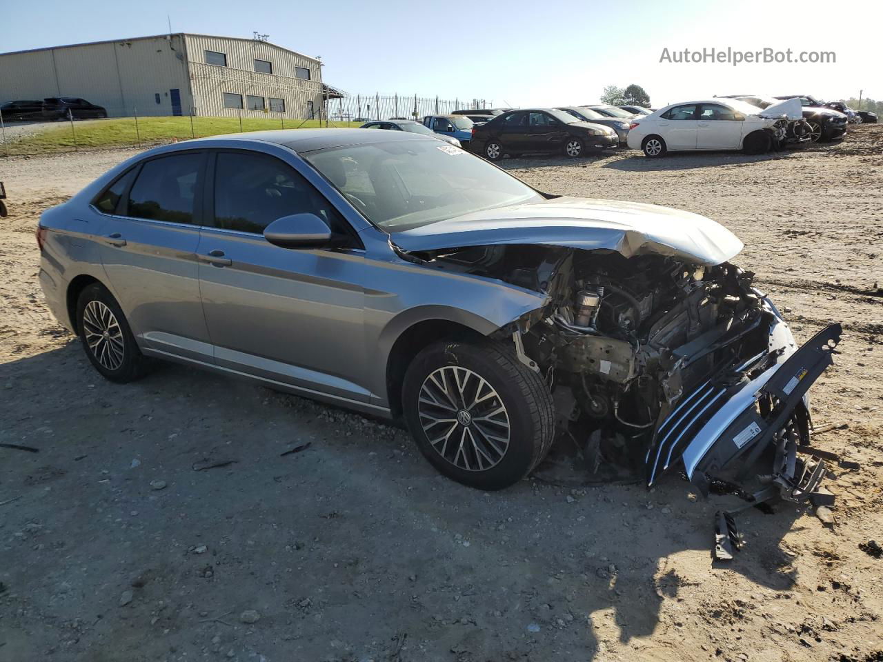 2019 Volkswagen Jetta S Silver vin: 3VWCB7BU5KM242814