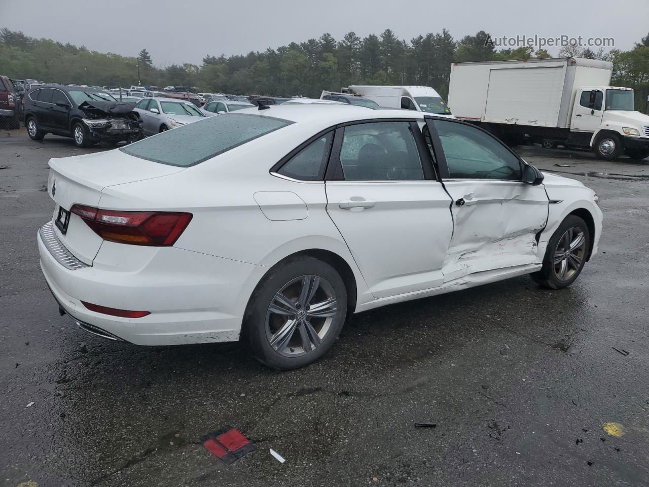 2019 Volkswagen Jetta S White vin: 3VWCB7BU6KM167170