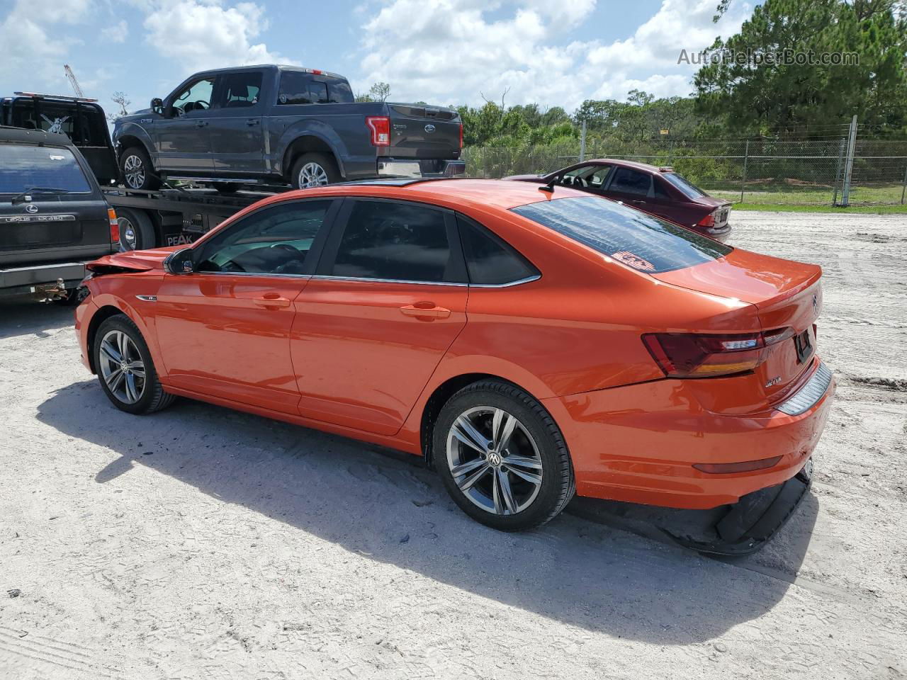 2019 Volkswagen Jetta S Orange vin: 3VWCB7BU6KM202225