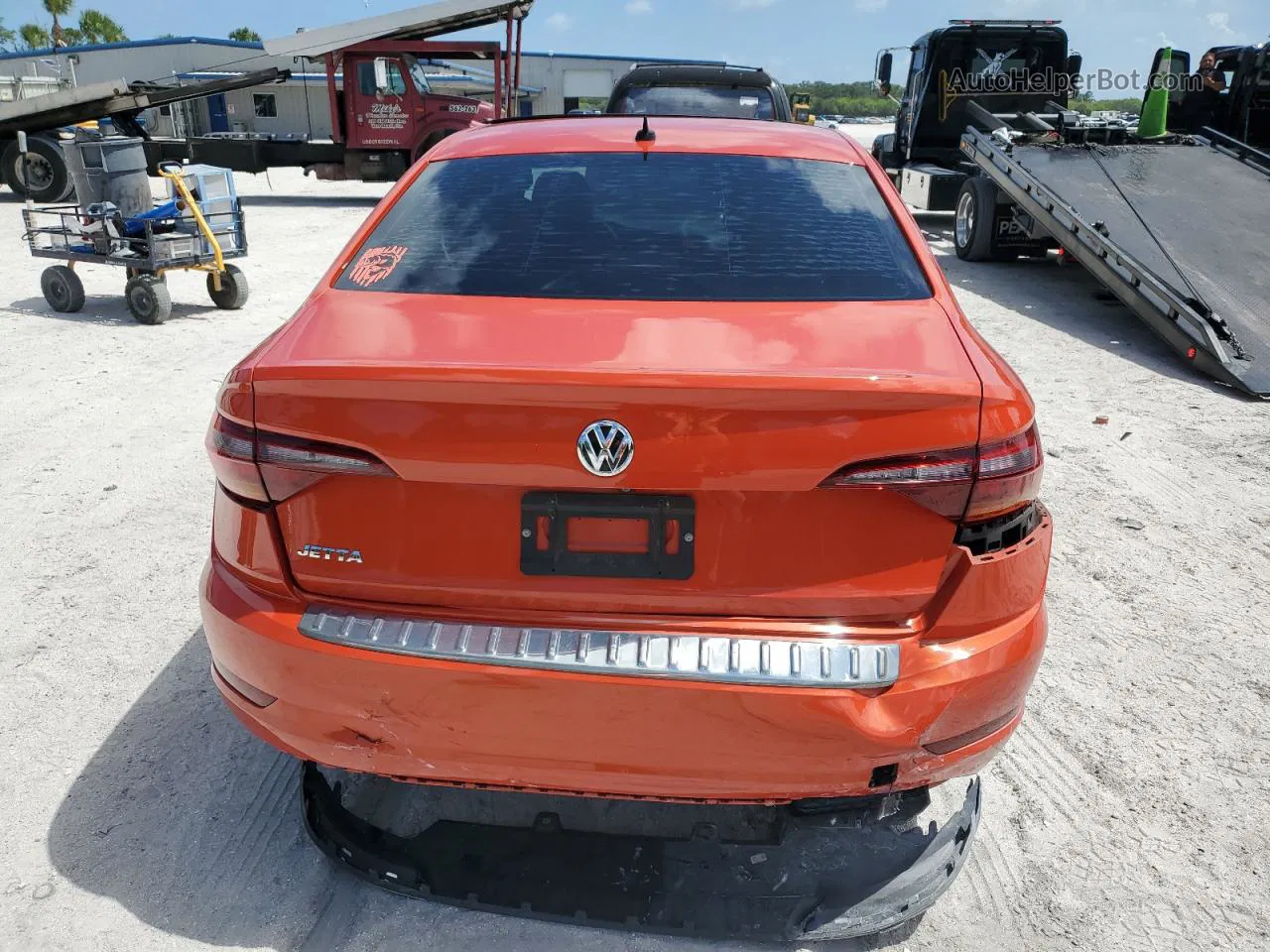 2019 Volkswagen Jetta S Orange vin: 3VWCB7BU6KM202225