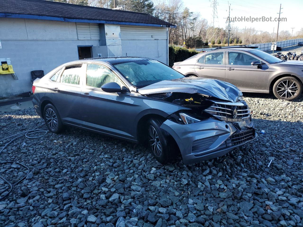 2019 Volkswagen Jetta S Gray vin: 3VWCB7BU6KM206209