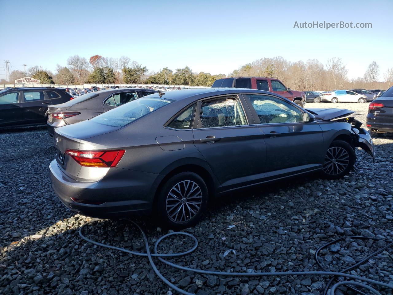 2019 Volkswagen Jetta S Gray vin: 3VWCB7BU6KM206209