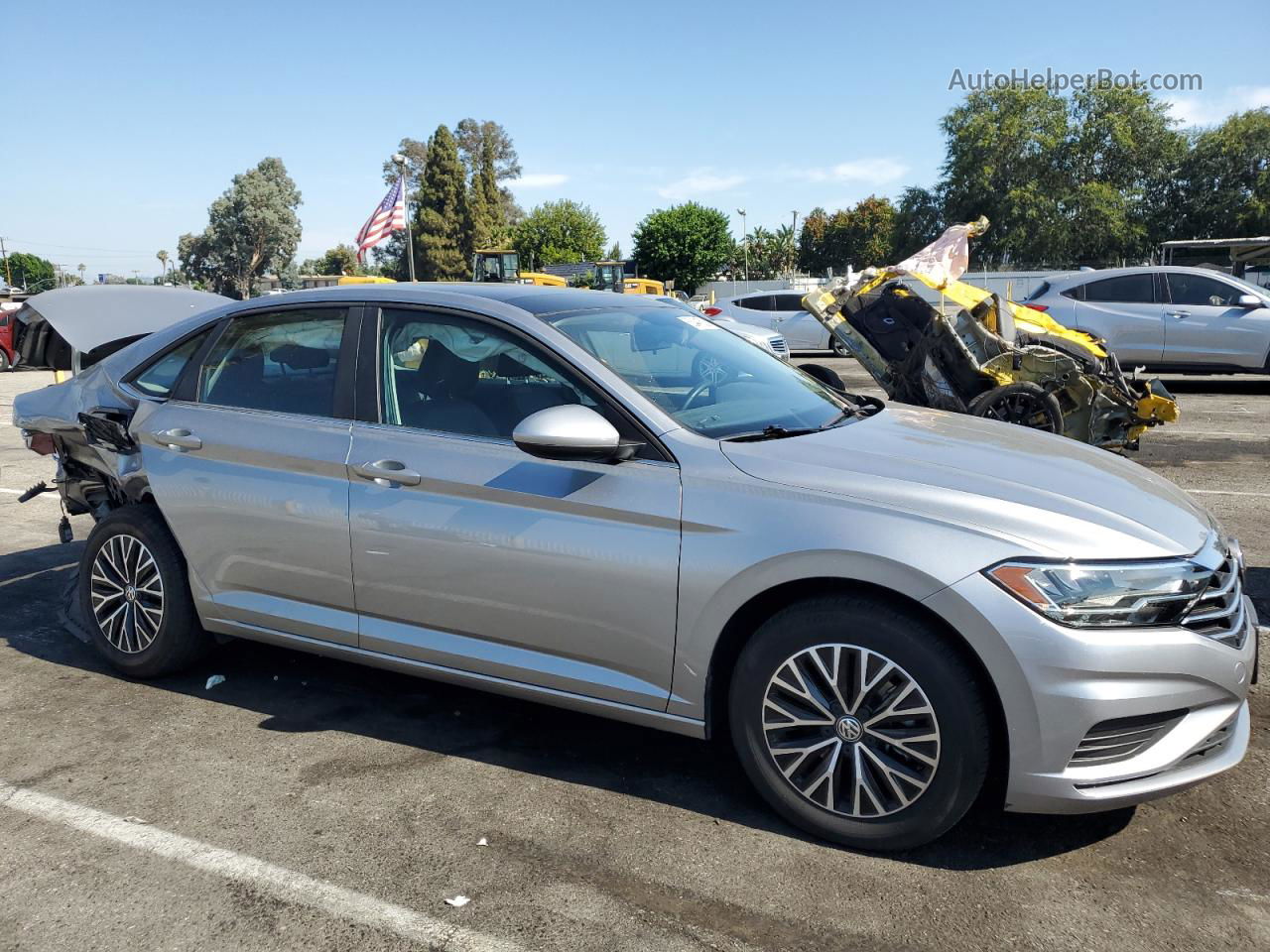 2019 Volkswagen Jetta S Silver vin: 3VWCB7BU7KM169008