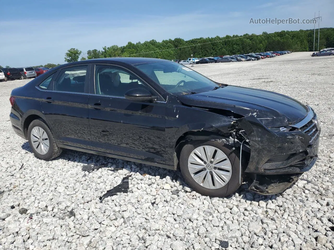 2019 Volkswagen Jetta S Black vin: 3VWCB7BU7KM171647