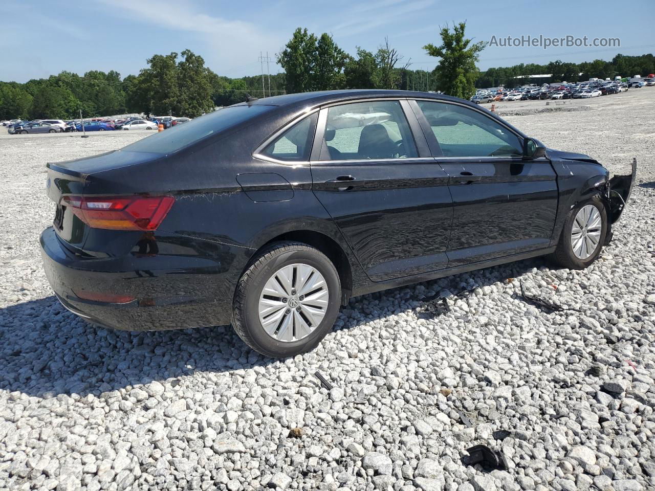 2019 Volkswagen Jetta S Черный vin: 3VWCB7BU7KM171647