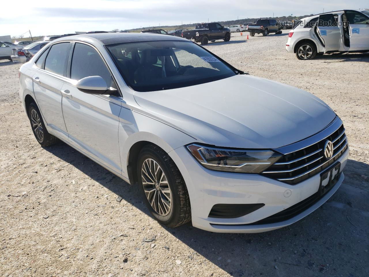 2019 Volkswagen Jetta S White vin: 3VWCB7BU7KM209037