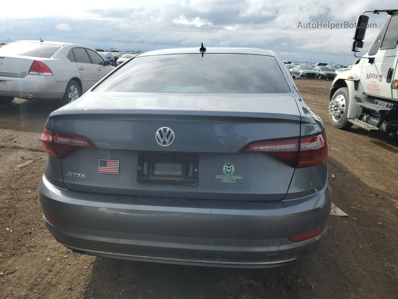 2019 Volkswagen Jetta S Серый vin: 3VWCB7BU7KM223617