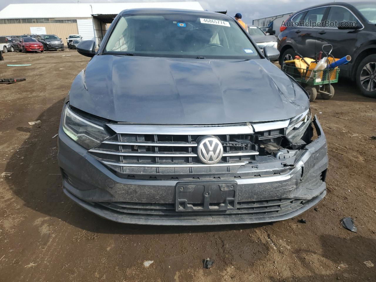 2019 Volkswagen Jetta S Серый vin: 3VWCB7BU7KM223617