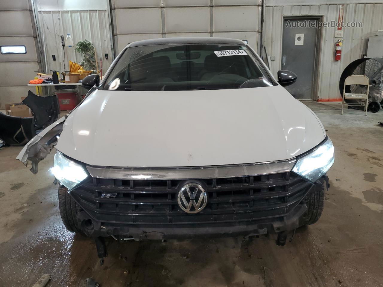 2019 Volkswagen Jetta S White vin: 3VWCB7BU8KM150287