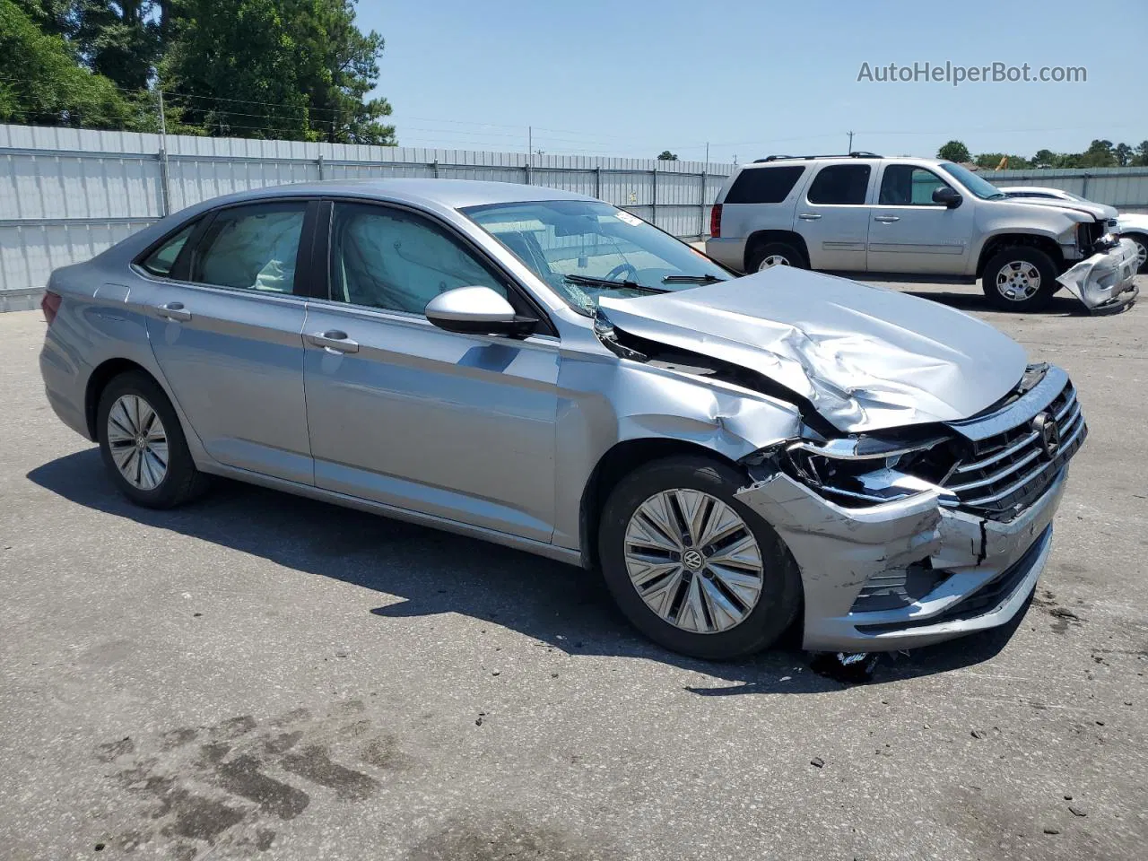 2019 Volkswagen Jetta S Silver vin: 3VWCB7BU8KM183211