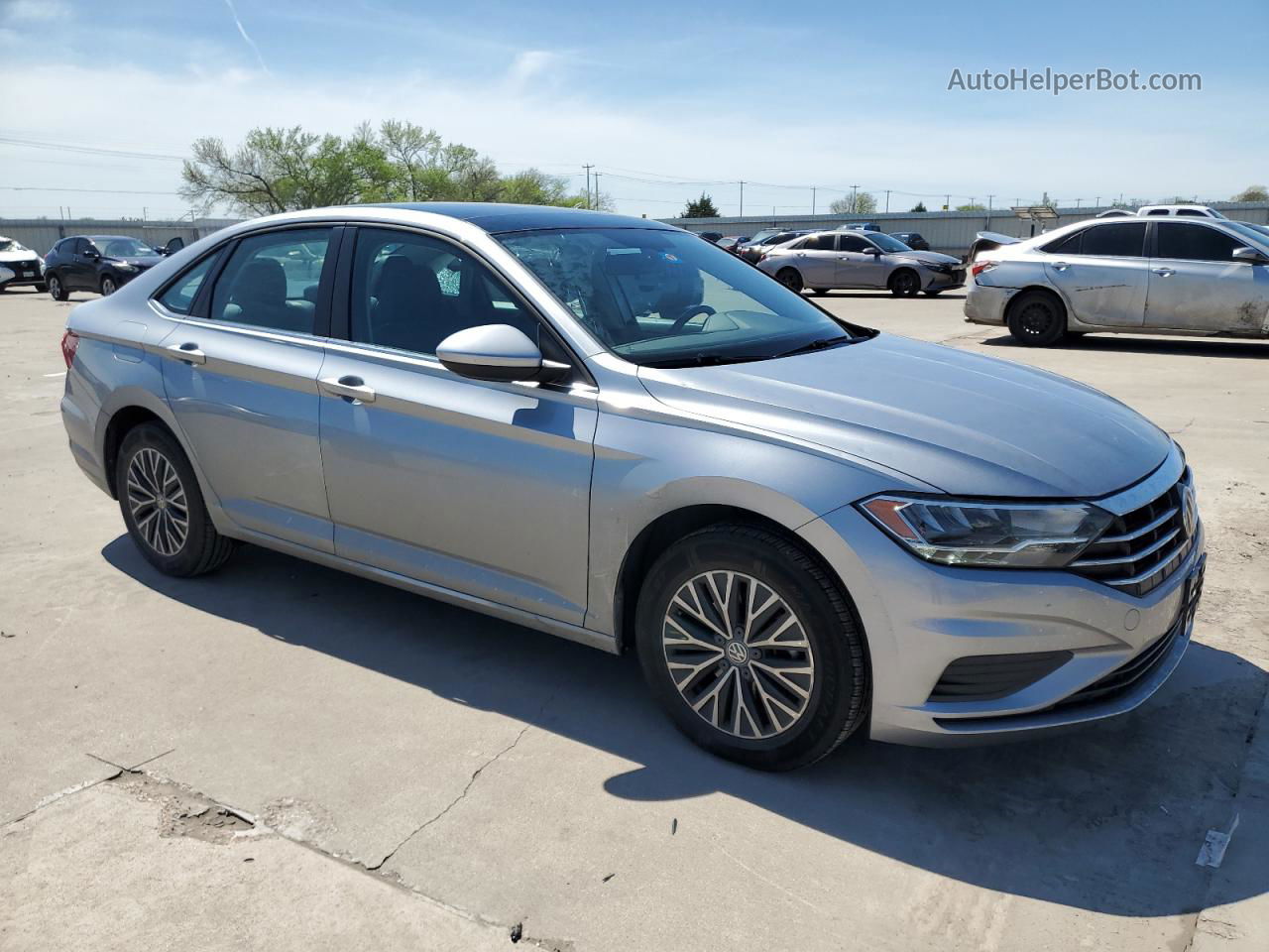 2019 Volkswagen Jetta S Silver vin: 3VWCB7BU8KM224193