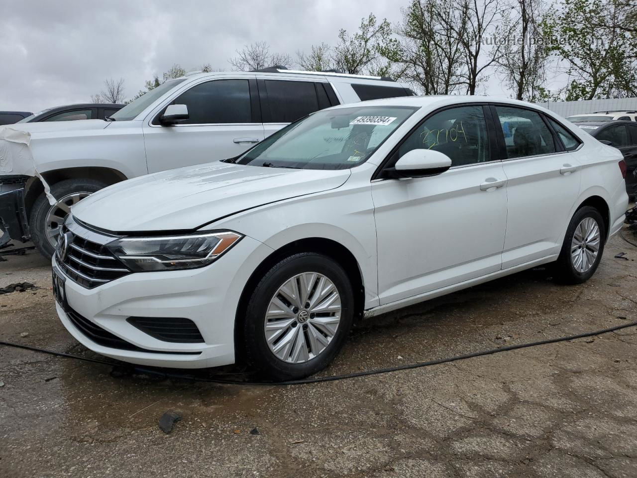 2019 Volkswagen Jetta S White vin: 3VWCB7BU8KM236425