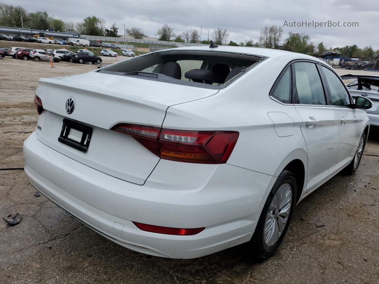 2019 Volkswagen Jetta S White vin: 3VWCB7BU8KM236425