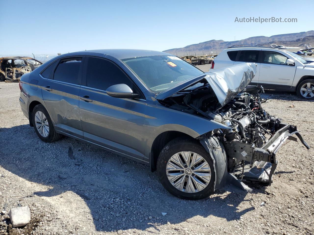 2019 Volkswagen Jetta S Charcoal vin: 3VWCB7BU8KM246937