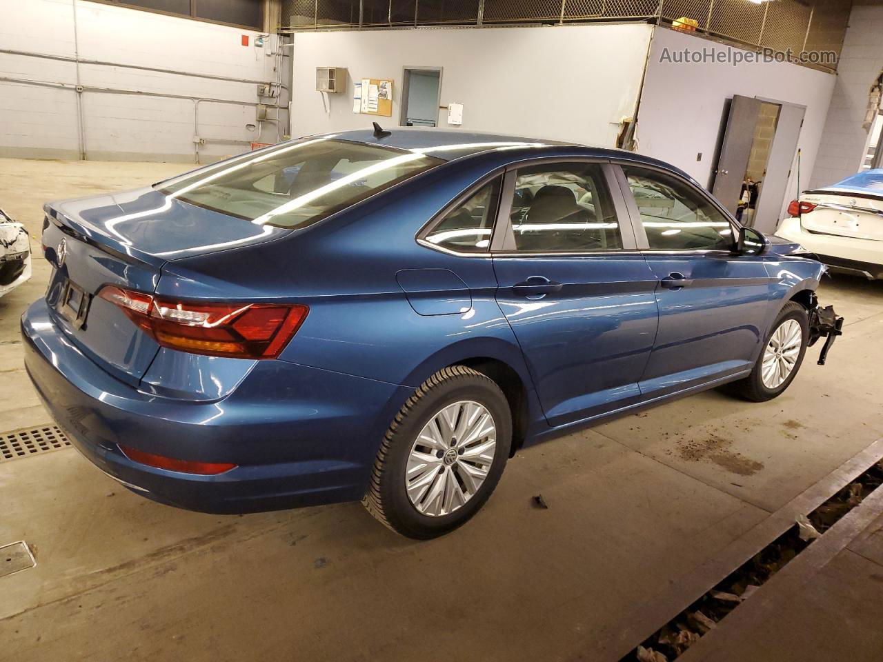 2019 Volkswagen Jetta S Blue vin: 3VWCB7BU8KM256044