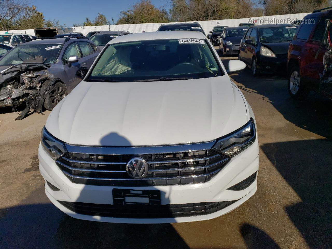 2019 Volkswagen Jetta S White vin: 3VWCB7BU9KM127665