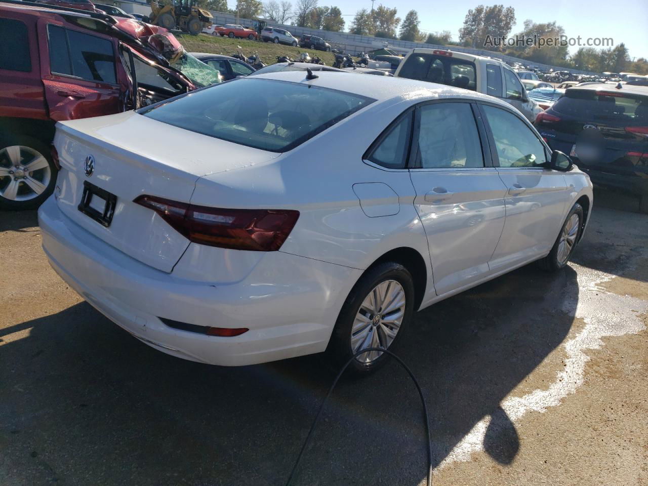 2019 Volkswagen Jetta S White vin: 3VWCB7BU9KM127665