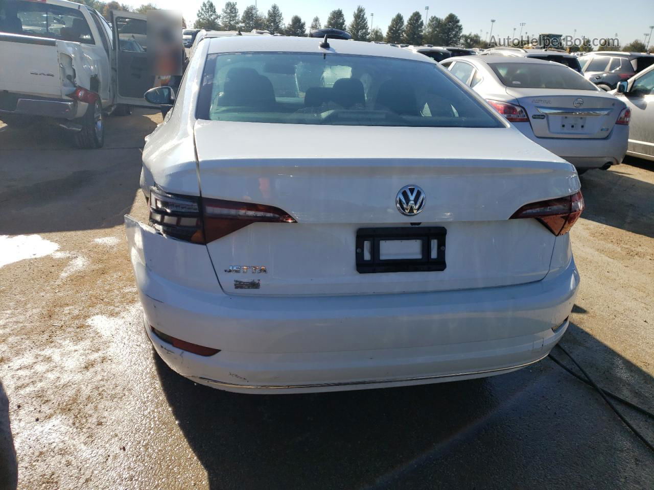 2019 Volkswagen Jetta S White vin: 3VWCB7BU9KM127665